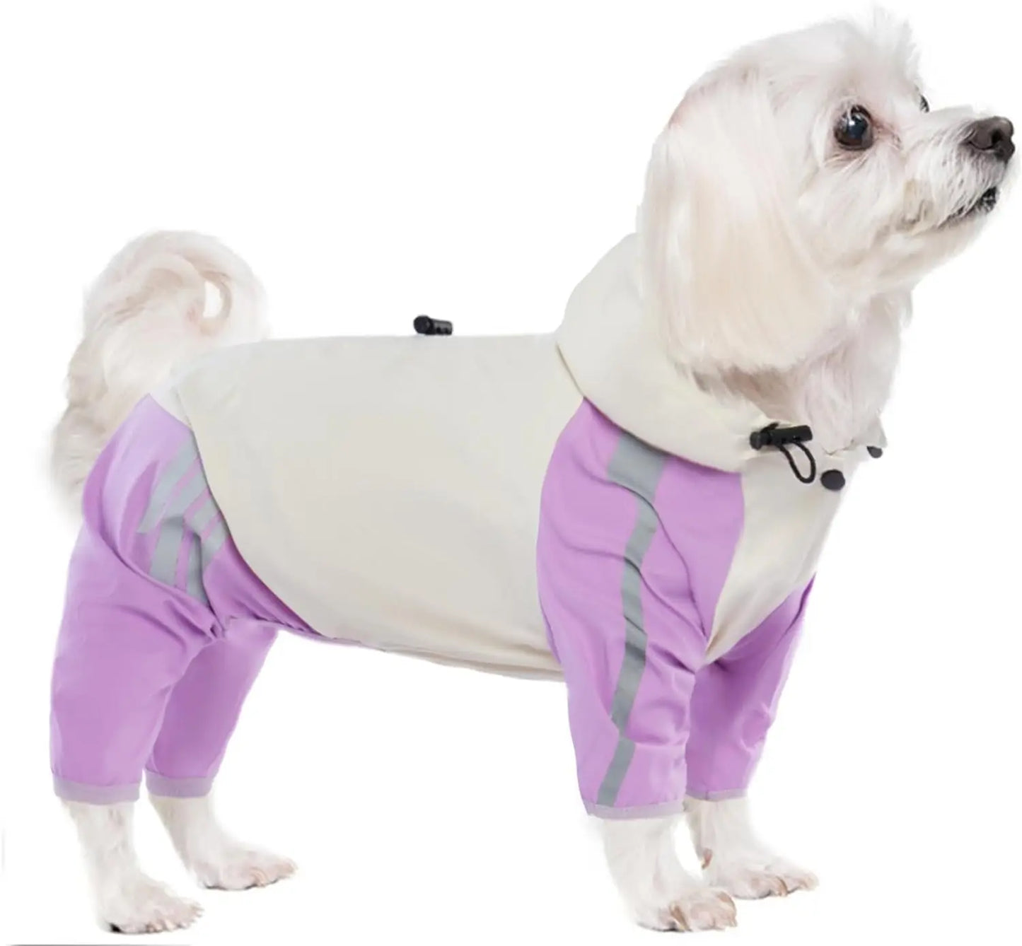 4 Legs Puppy Raincoat, with Leash Hole(Reflective)