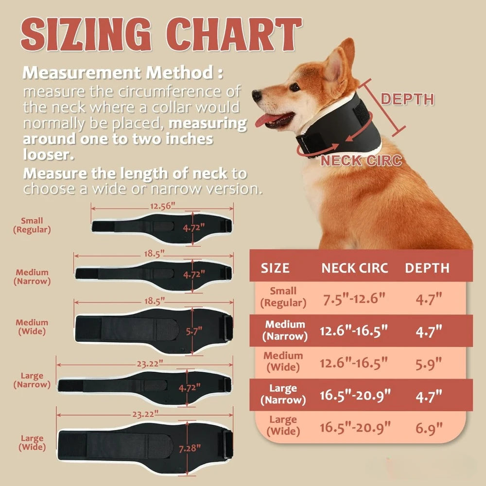 Adjustable Dog Neck Brace For Optimal Support&Comfort