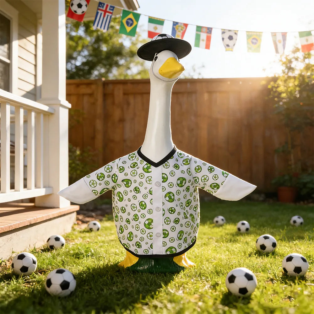 World Soccer Cup Porch Goose Outfits, Soccer Costume Garden 23" Goose