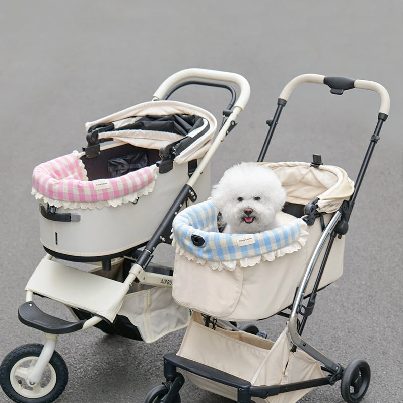 Summer Dog Stroller Cover,Magnetic attraction Front Cover