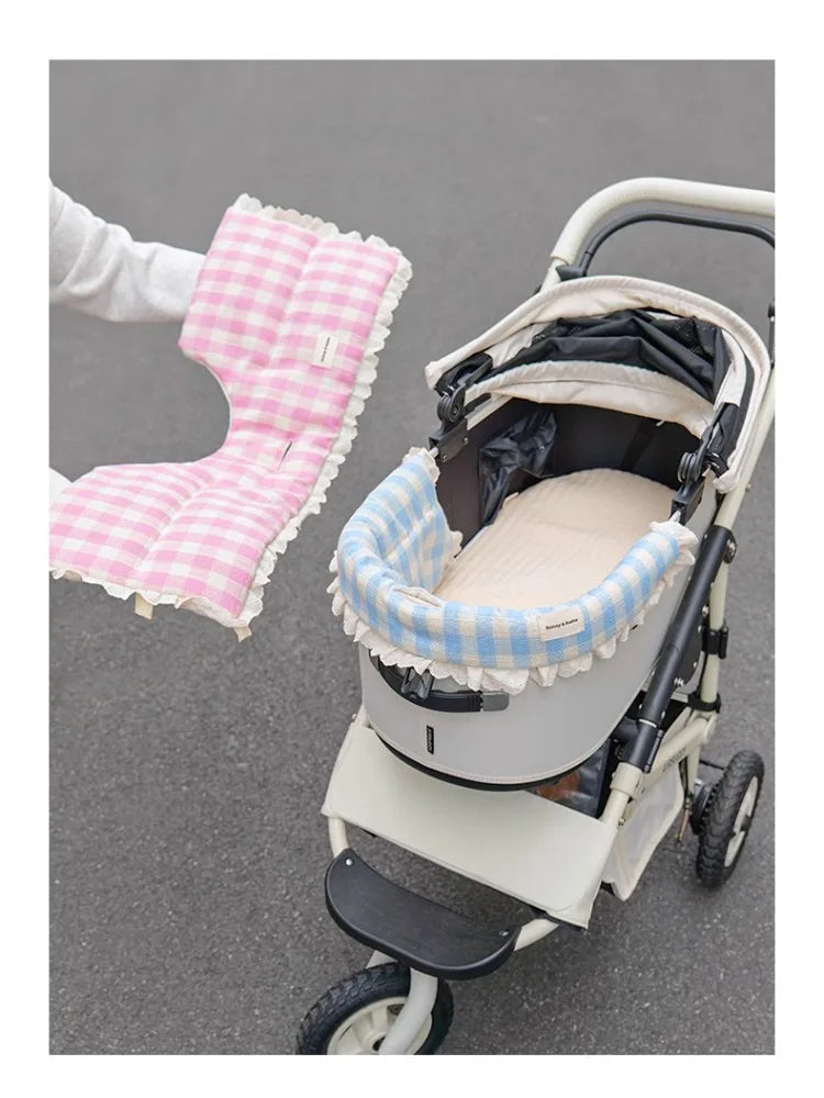 Summer Dog Stroller Cover,Magnetic attraction Front Cover