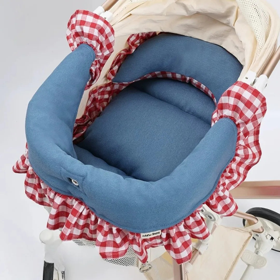 3-Piece Premium Pet Stroller Cushion Set