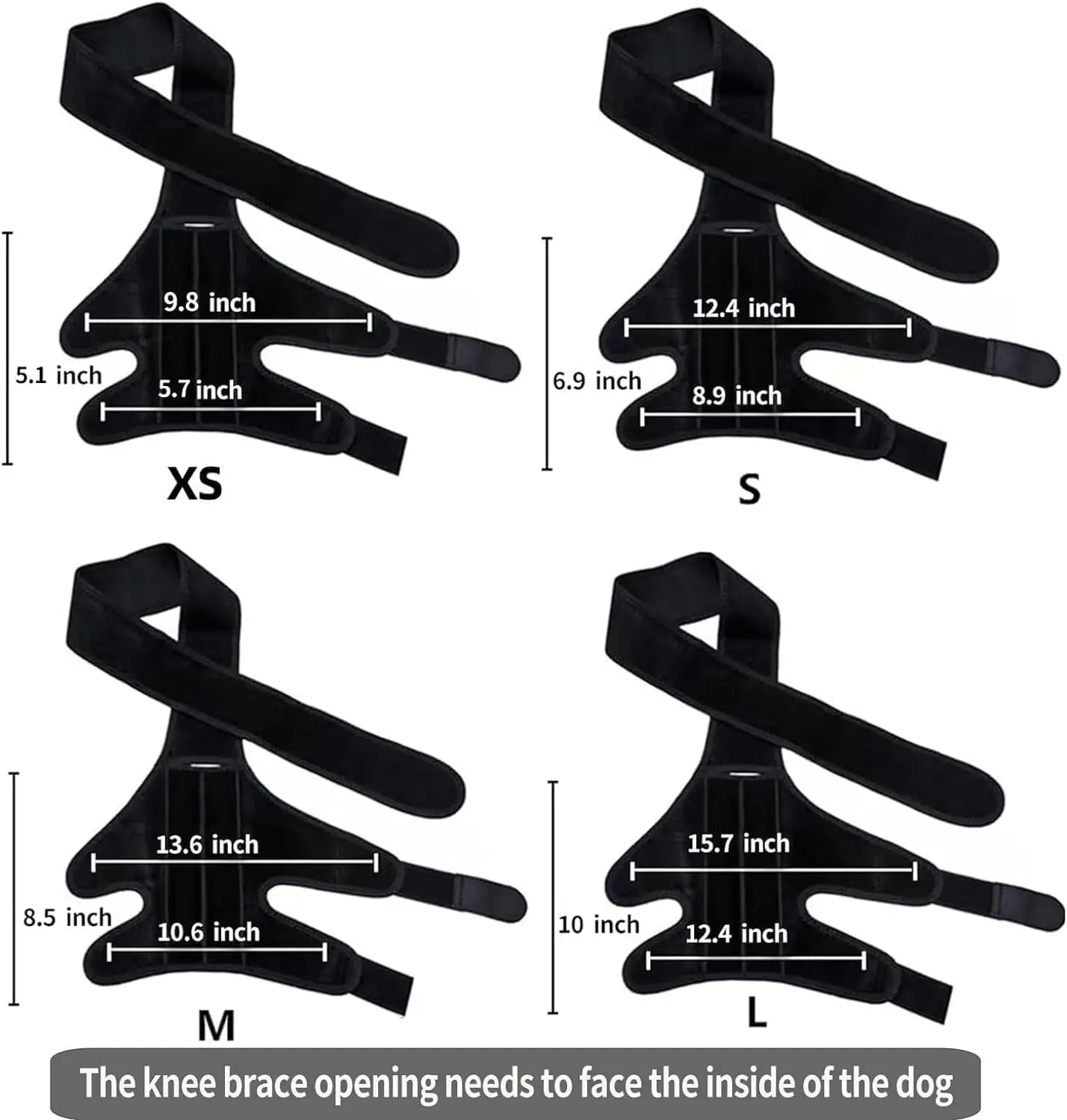 Small Dog Knee Brace ,for Torn Acl Hind Leg,Support with Cruciate Ligament Injury