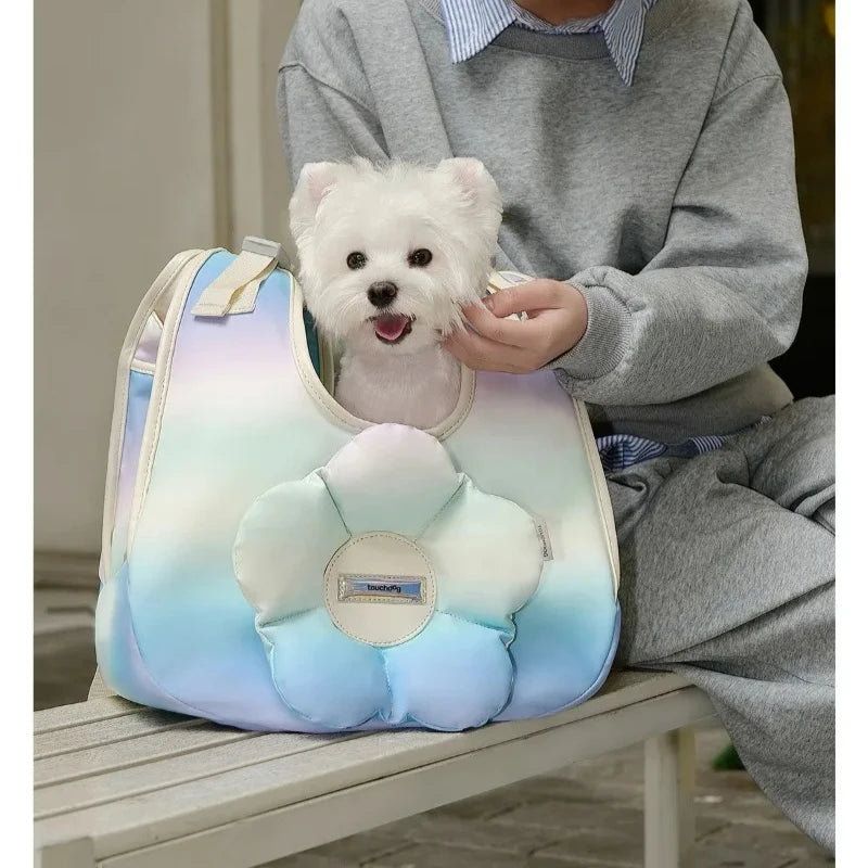 Dreamy Gradient Pet Backpack Carrier for Cats Small Dogs