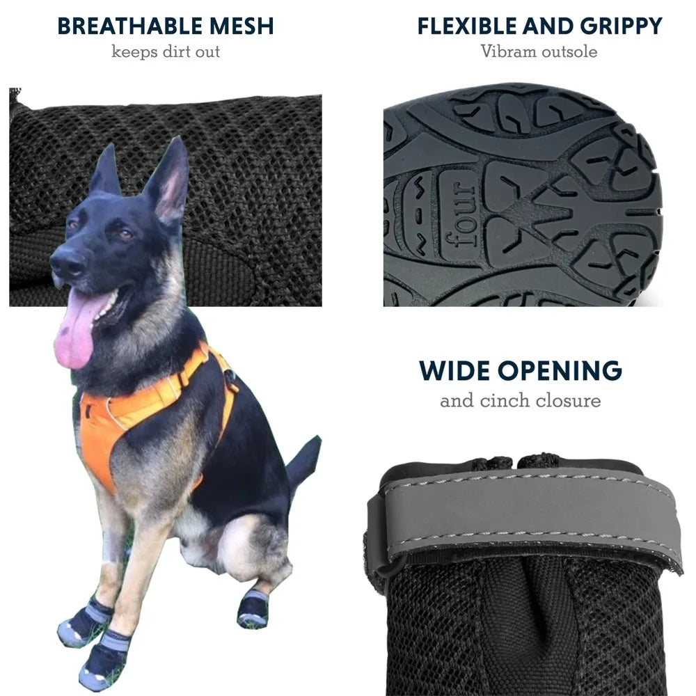 Dog Shoes for Large Breeds, Waterproof Anti-Slip