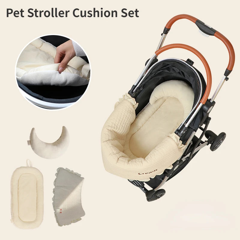Pet Stroller Pad Mattress Set,Customized Name available