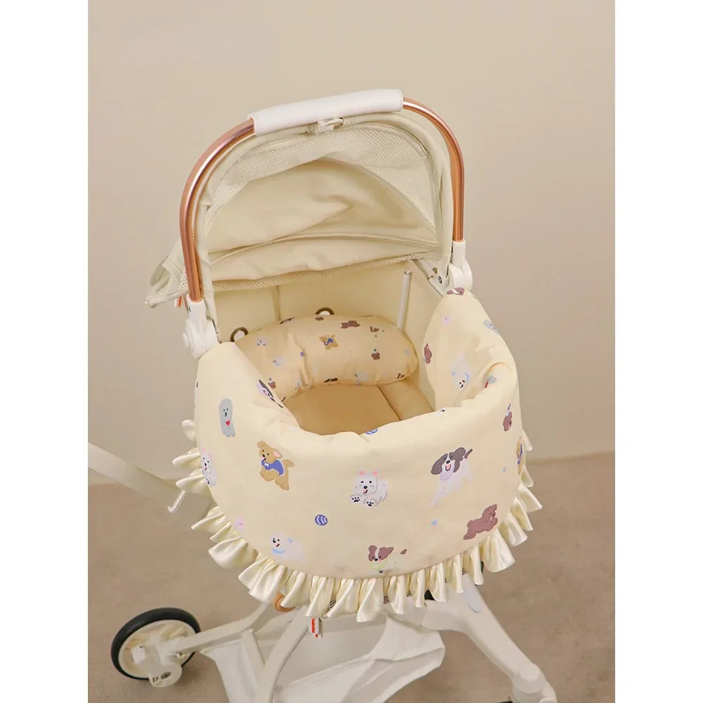 Waterproof Dog Stroller Mattress Cover Set