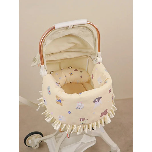 Waterproof Dog Stroller Mattress Cover Set