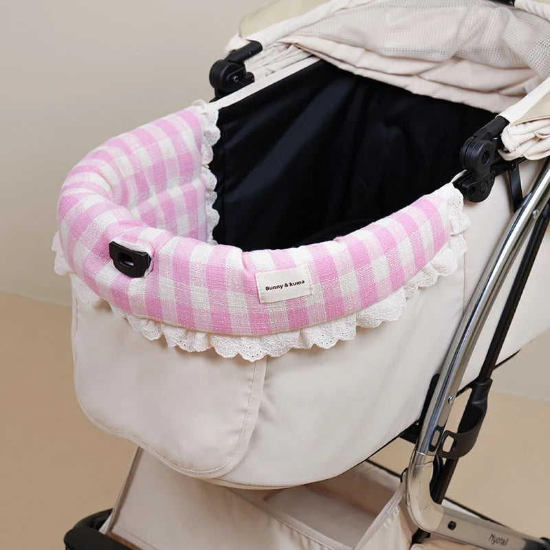 Summer Dog Stroller Cover,Magnetic attraction Front Cover
