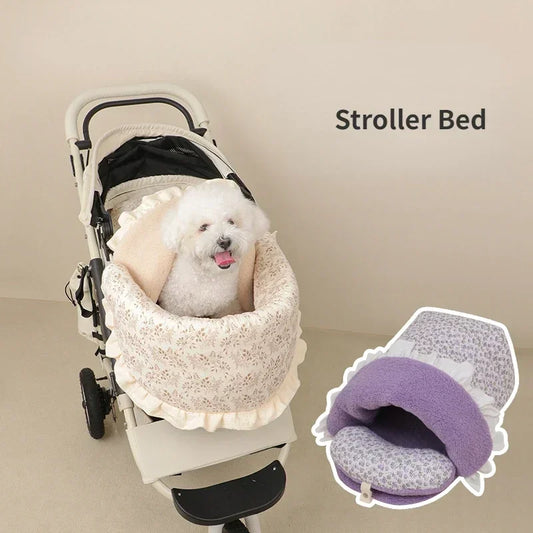 Bed Mattress for Dog Stroller,Warm Winter Plush Sleeping Bag for Dog