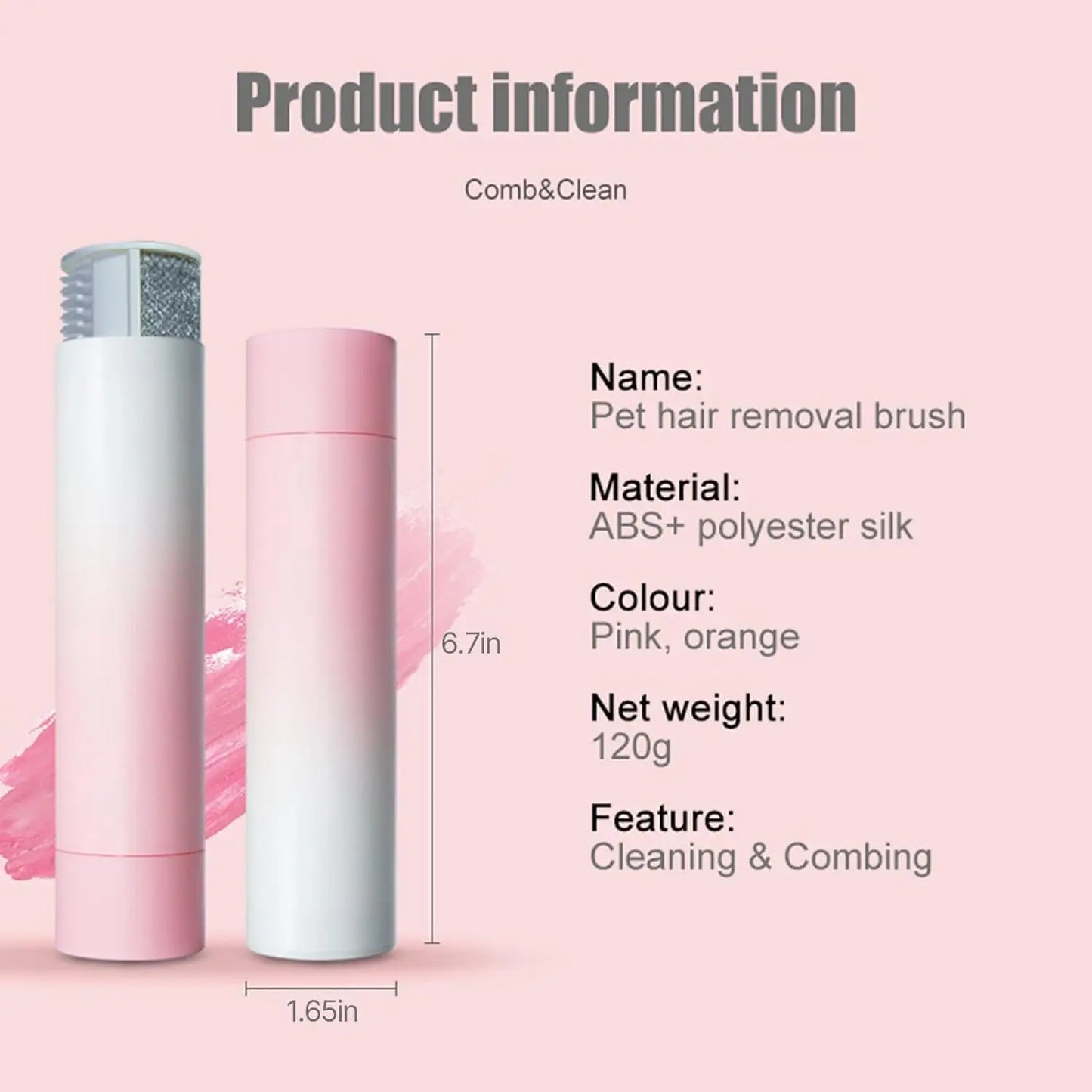 2-in-1 Double Sided Pet Hair Remover Brush
