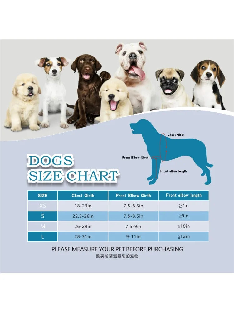 Adjustable Dog Knee Brace, for Front Legs Joint Pain Relief Support (Velcro)