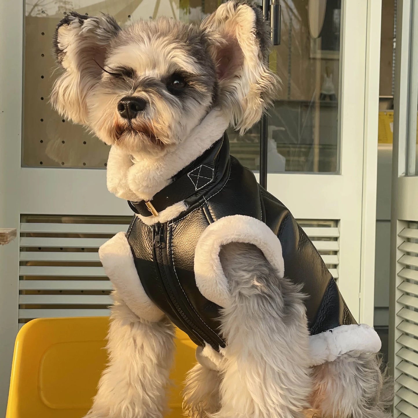 Rockstar Pet Vest | Studded Faux Leather Dog Jacket