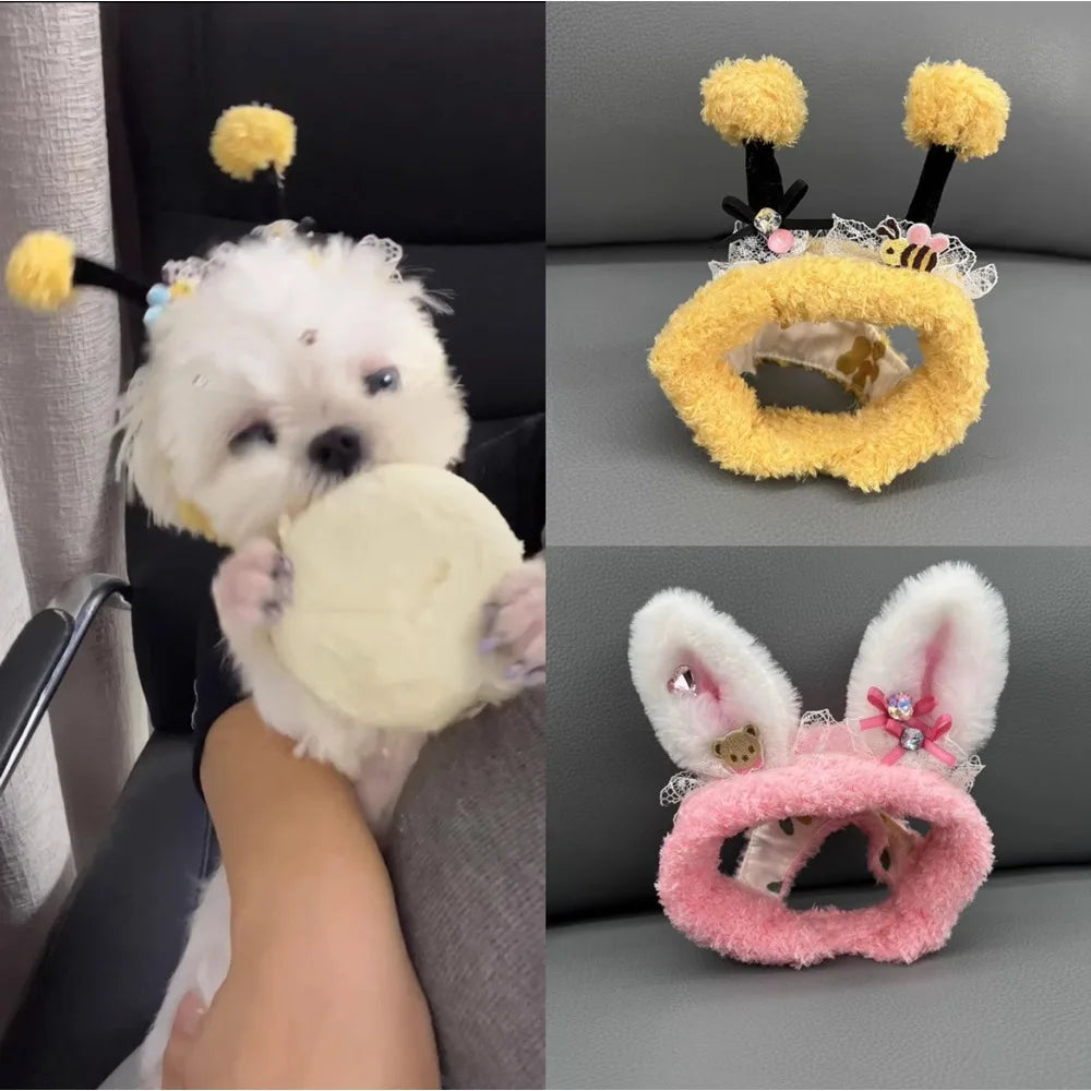 Handmade Cute Dog Head Decoration,Cute Hat
