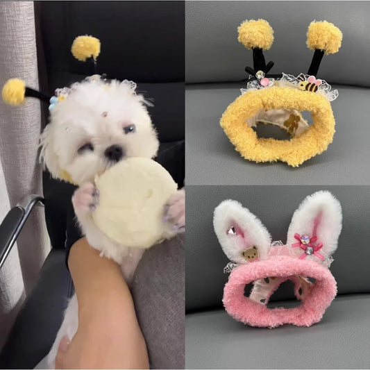Handmade Cute Dog Head Decoration,Cute Hat