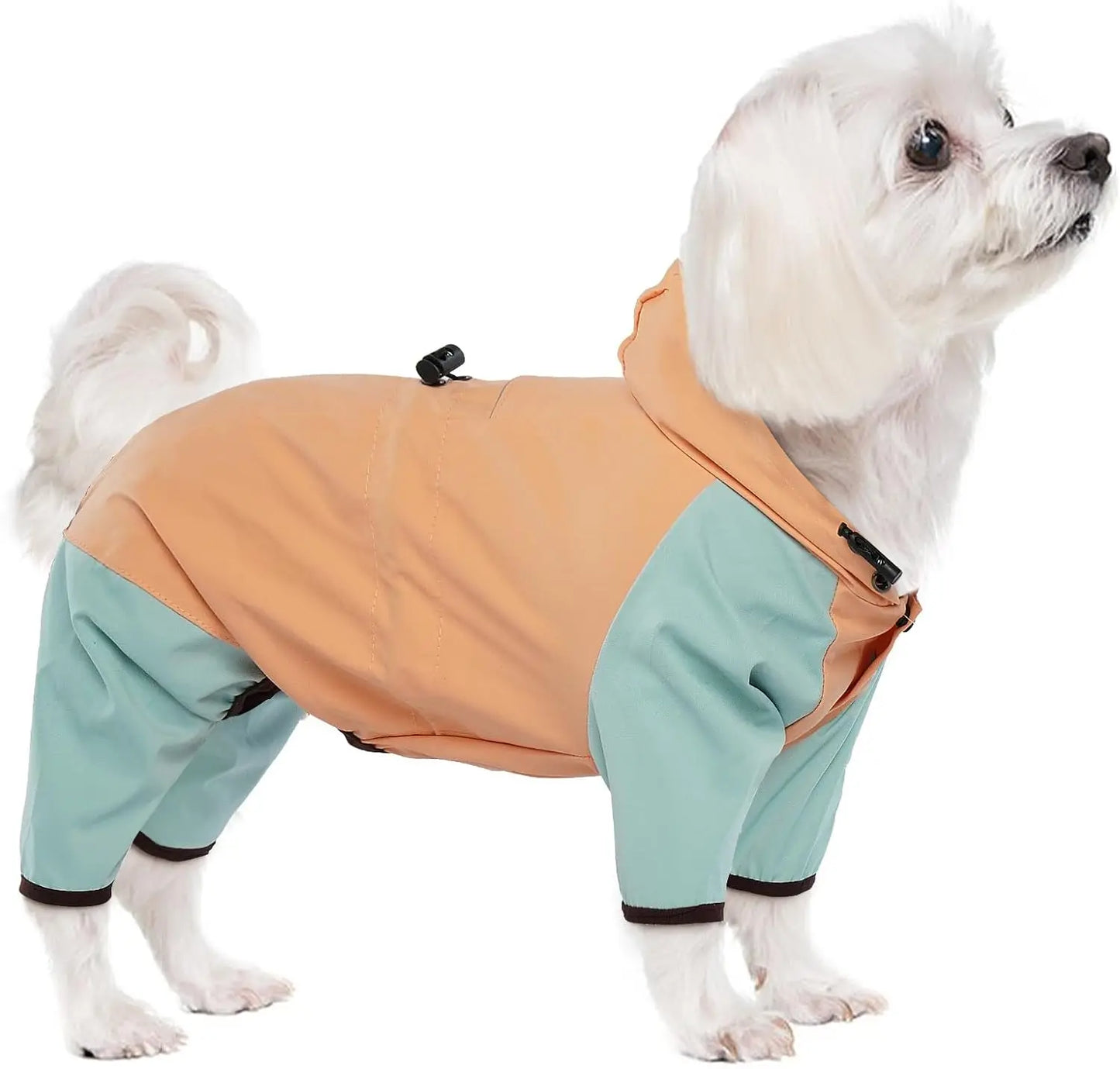 4 Legs Puppy Raincoat,  with Leash Hole(Reflective)