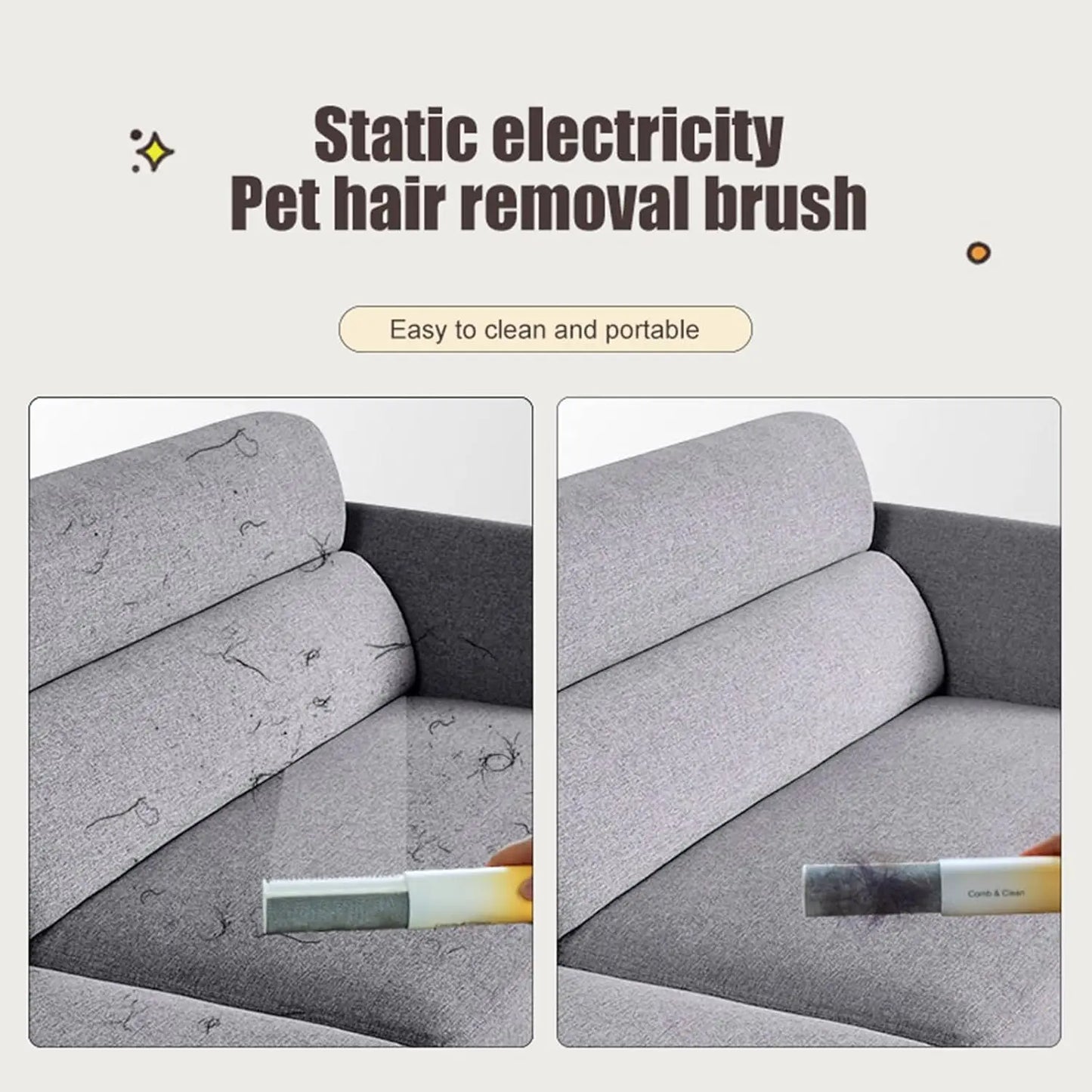 2-in-1 Double Sided Pet Hair Remover Brush