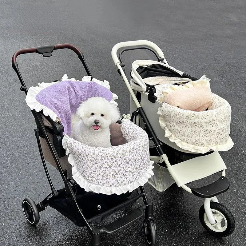 Bed Mattress for Dog Stroller,Warm Winter Plush Sleeping Bag for Dog