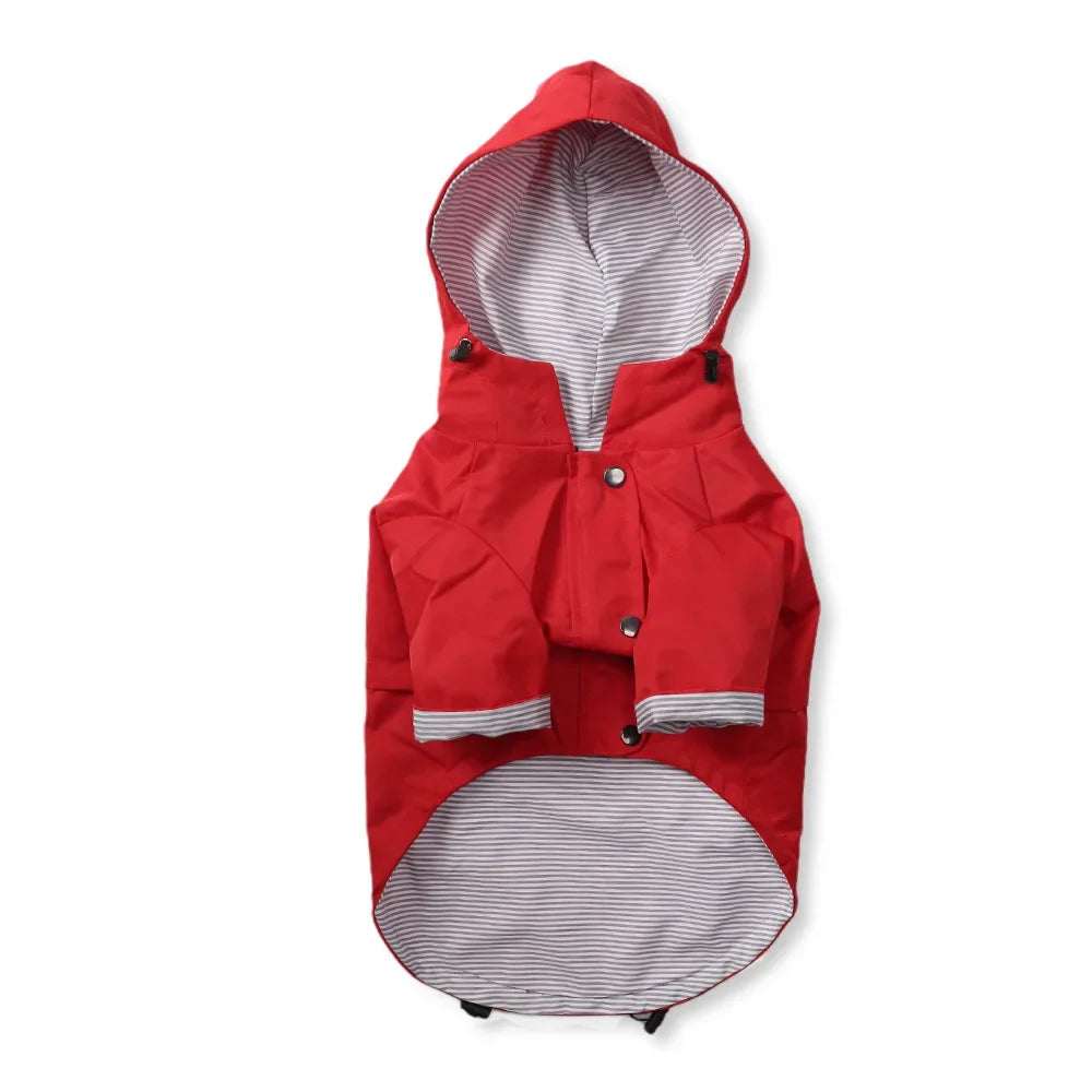 Dog Zip Up  Raincoat with  Hood ,S-5XL