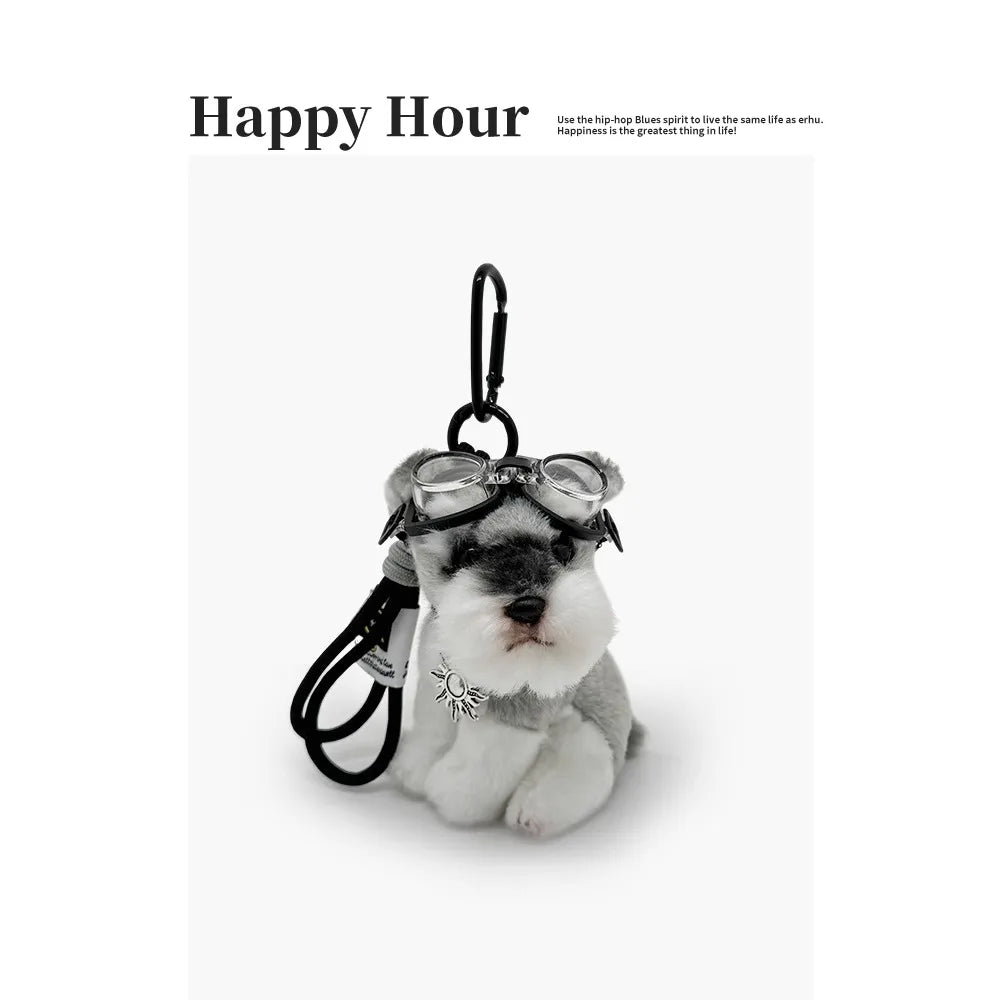 Handmade Dog Gifts ,Schnauzer Plush ornament Special Gifts