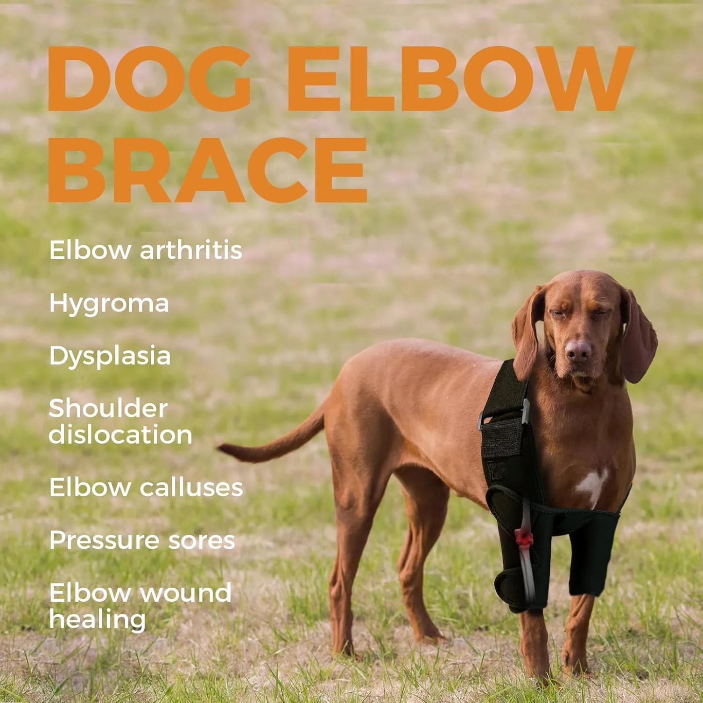 Dog Elbow Brace Protector Pads,  Front Leg Brace for Elbow Arthritis