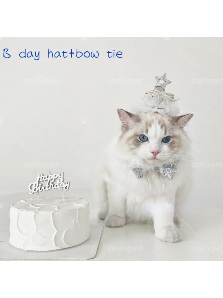 Birthday Hat for Boy Girl,Party Supplies Hat Bow Tie Set