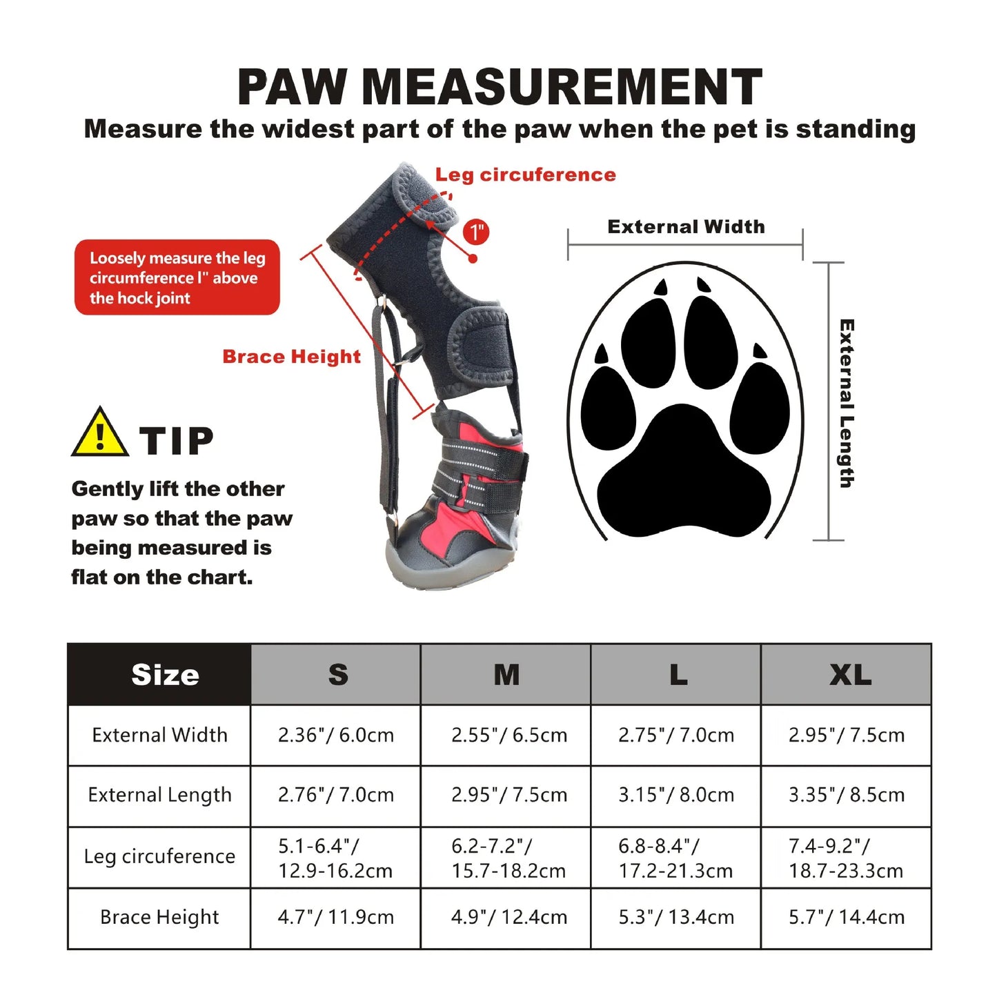 Strap-On Drop Foot Brace (No Knuckling Boot Brace) for Dogs