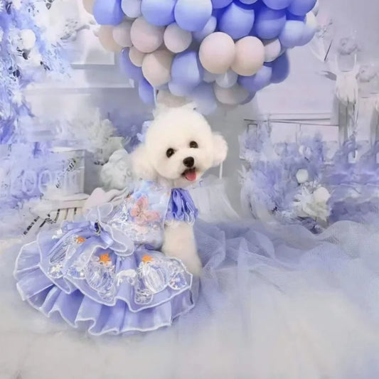 Customize Dog Princess dress( Pumpkin Carriage Dress)