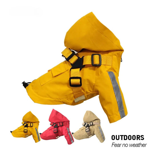 Premium Dog Raincoat with Hood for Extra Large Dogs