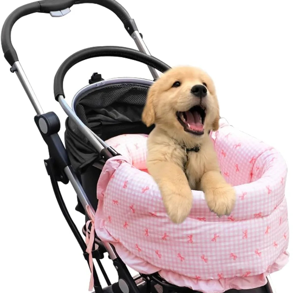 Puppy Stroller Mattress Pillow Set