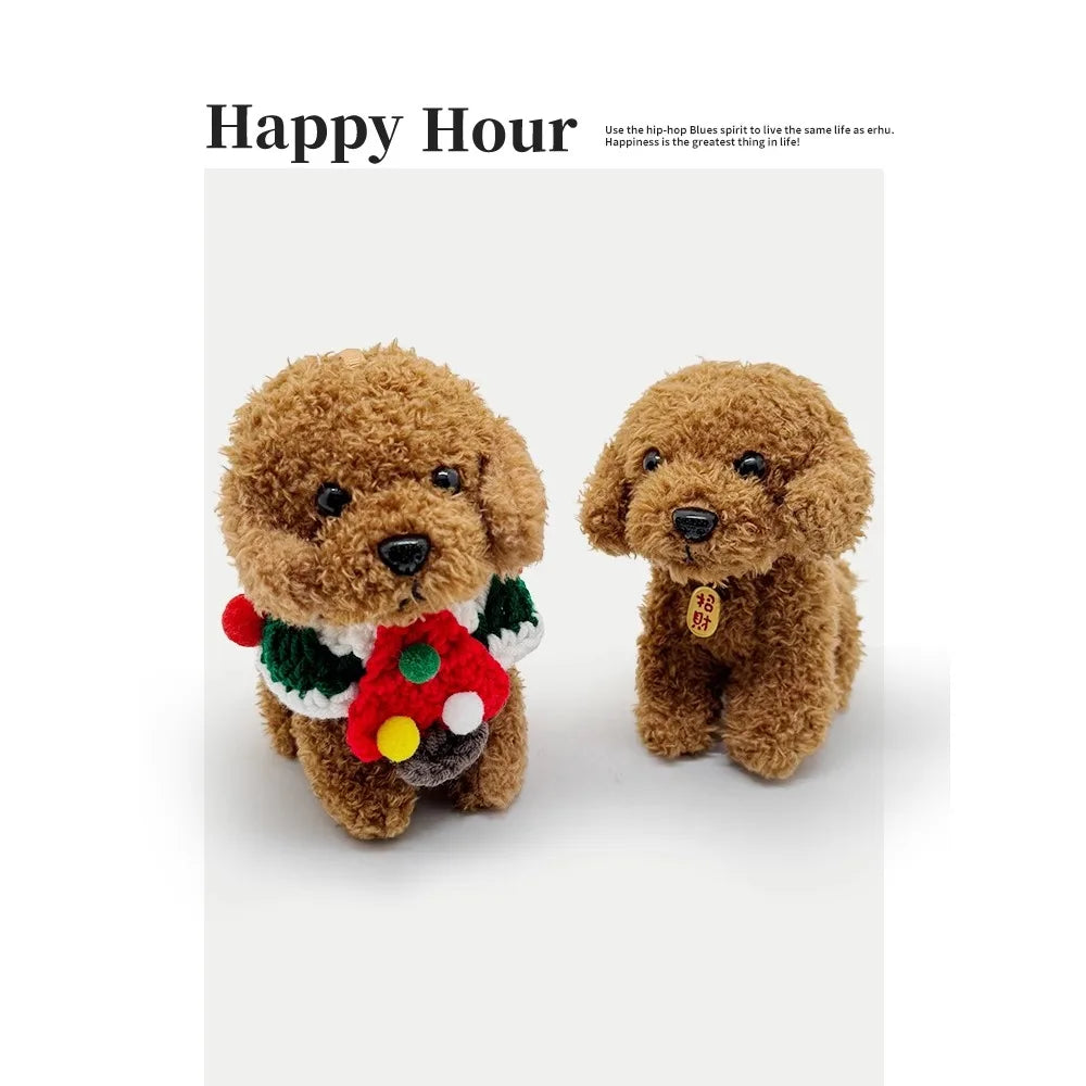 Simulated Dog Keychain,Teddy Fleece Toy