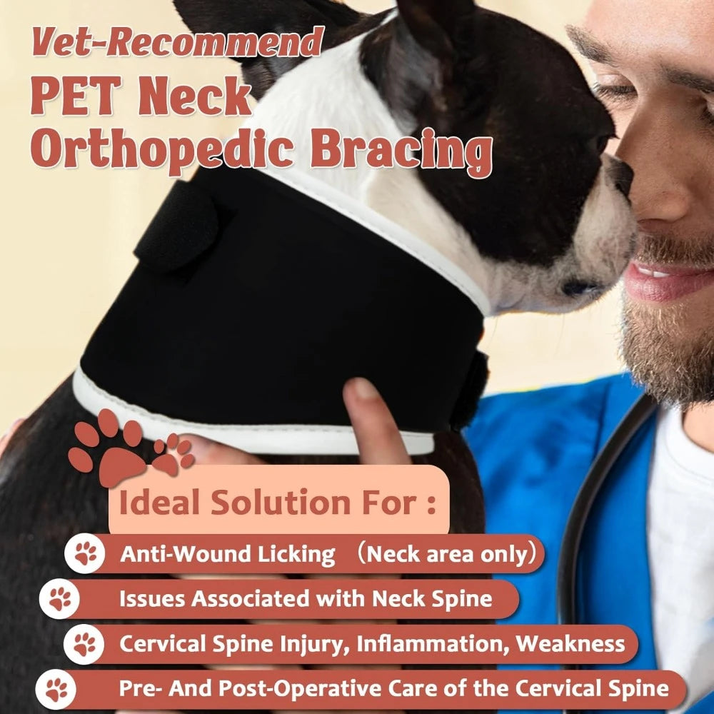 Adjustable Dog Neck Brace For Optimal Support&Comfort