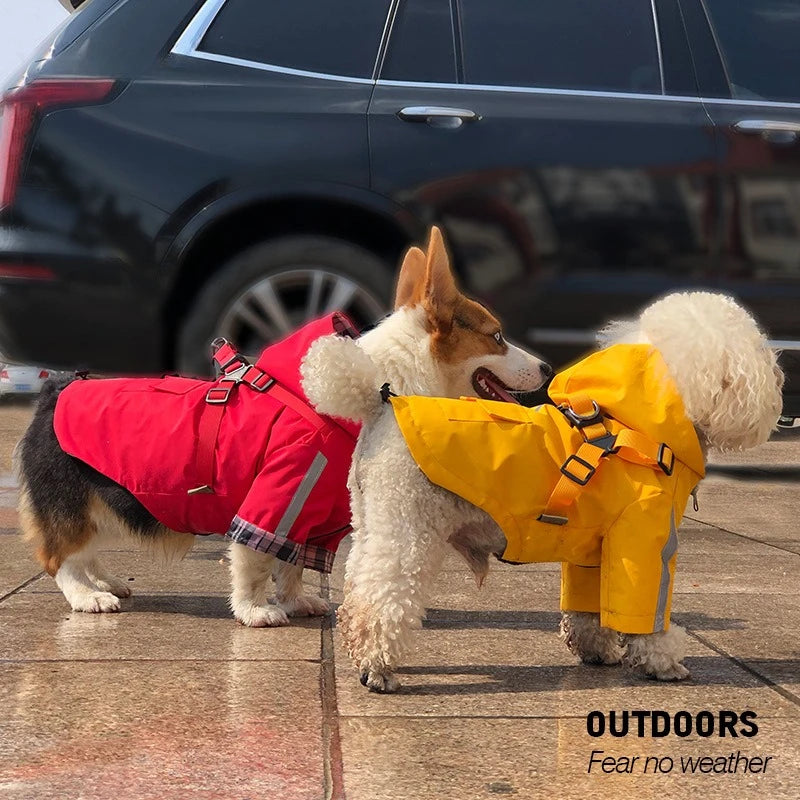 Premium Dog Raincoat with Hood for Extra Large Dogs