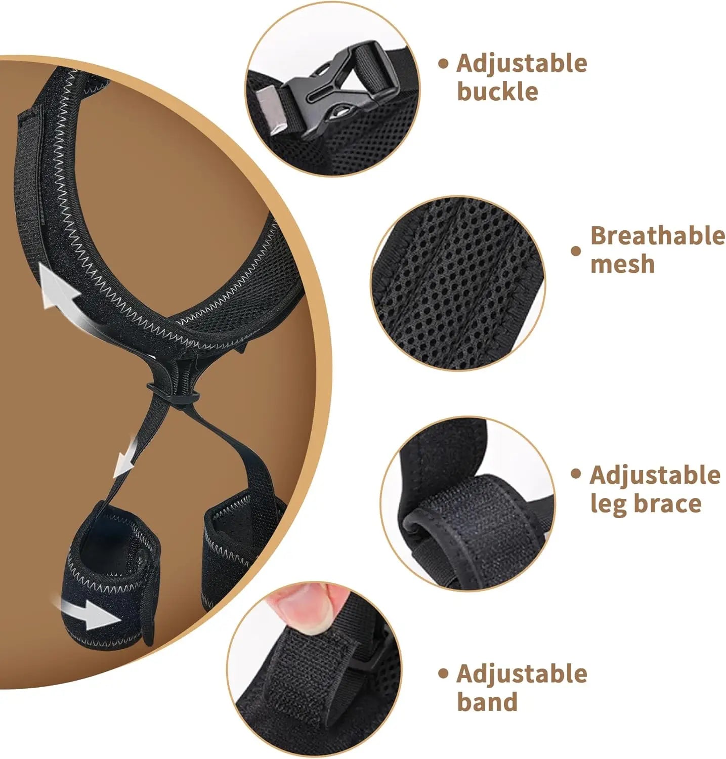Dog Hip Brace for Hip Dysplasia, Pet Joint Pain Relief Brace