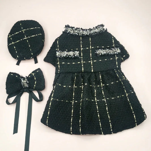 Dog Princess Dresses for Small Breeds,Hat+Bow Tie