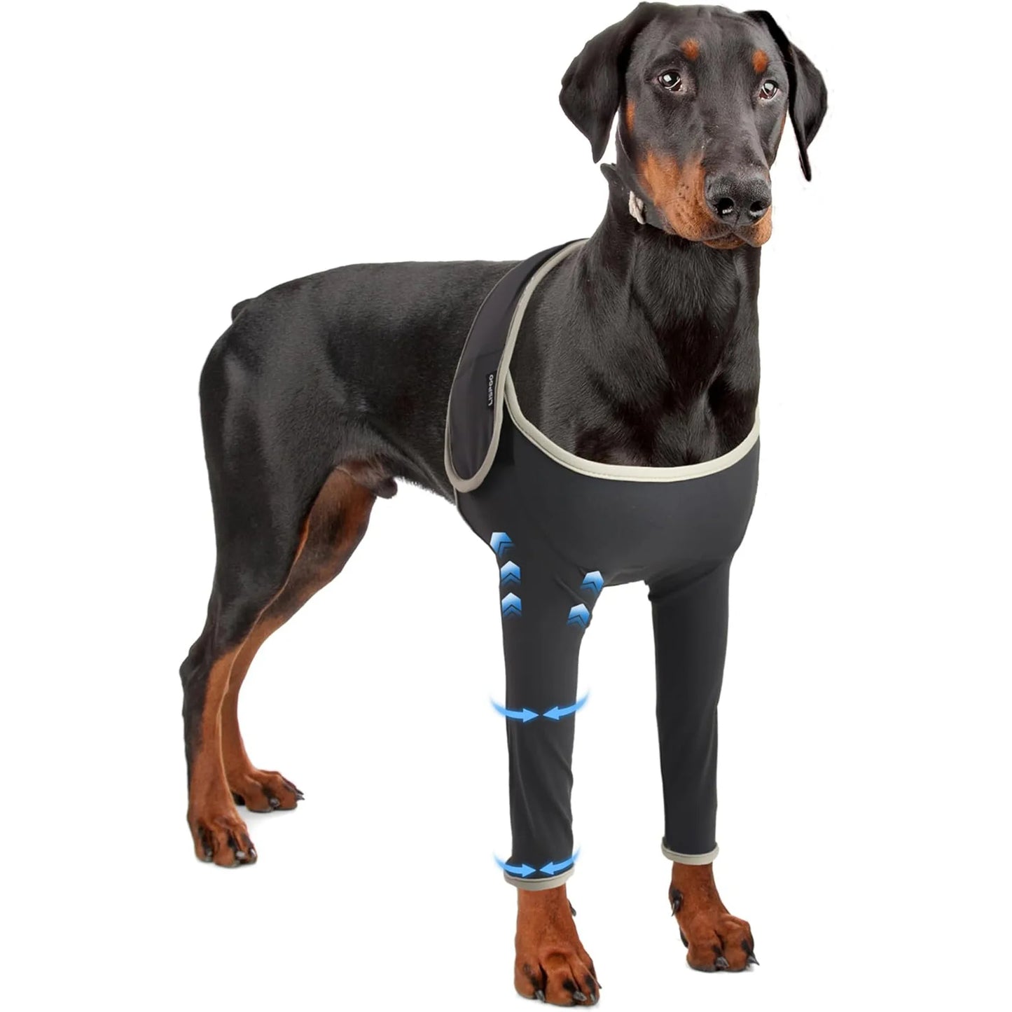 Adjustable Dog Knee Brace, for Front Legs Joint Pain Relief Support (Velcro)