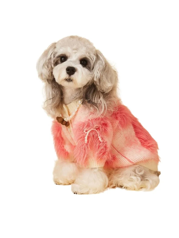 Fairy Knit Sweater for Dogs,Puppy Stretch Knitwear Cardigan