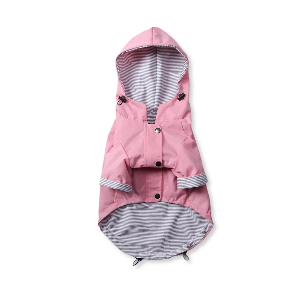 Dog Zip Up  Raincoat with  Hood ,S-5XL