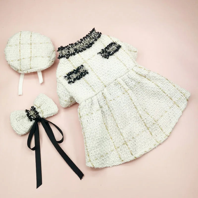 Dog Princess Dresses for Small Breeds,Hat+Bow Tie