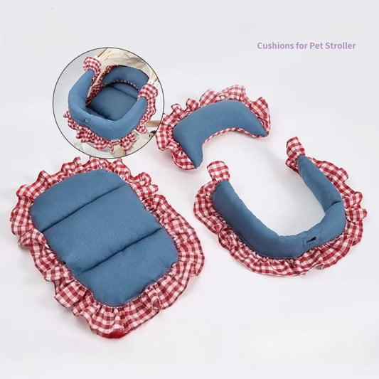 3-Piece Premium Pet Stroller Cushion Set