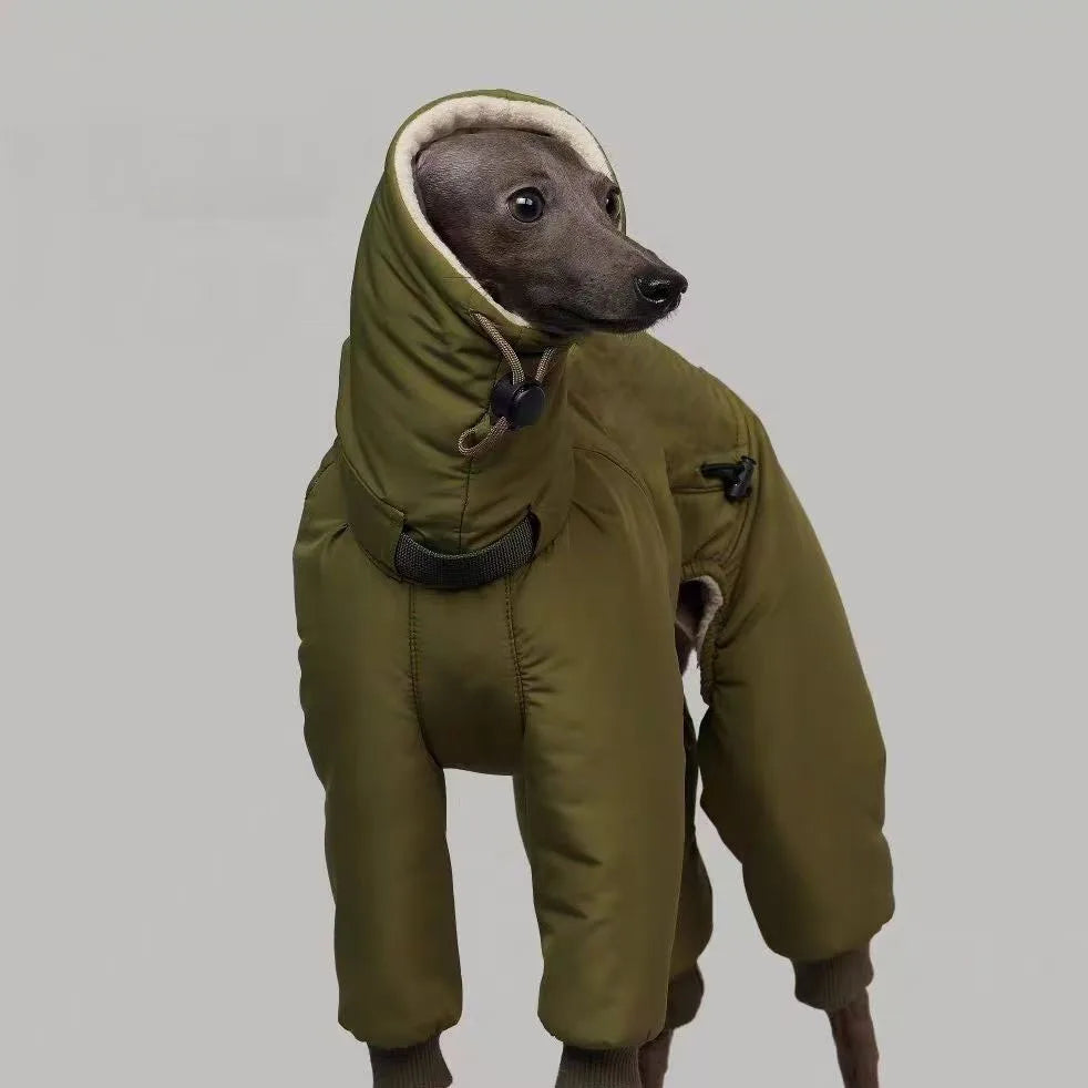 Winter Dog Jacket,Thickened Warm Outfits Greyhound Whippet