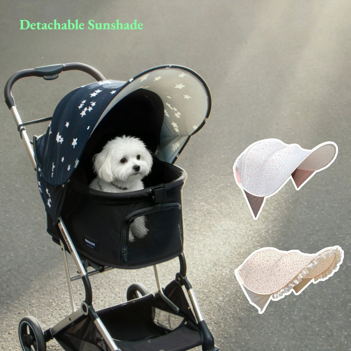 Detachable Pet Stroller Sunshade
