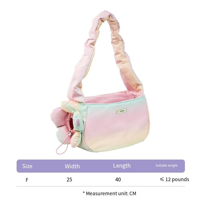 Dreamy Gradient Pet Backpack Carrier for Cats Small Dogs