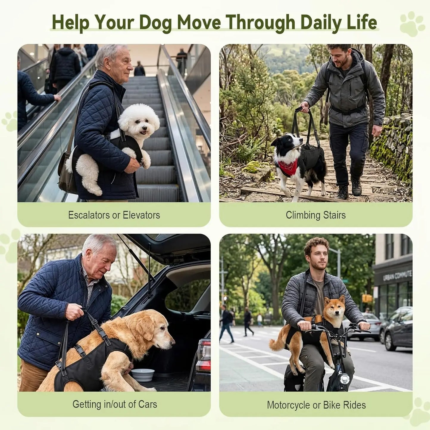 Dog Lift Harness for Hind Leg Support,