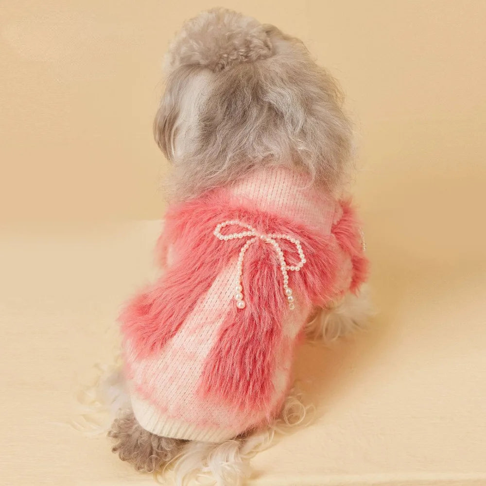 Fairy Knit Sweater for Dogs,Puppy Stretch Knitwear Cardigan