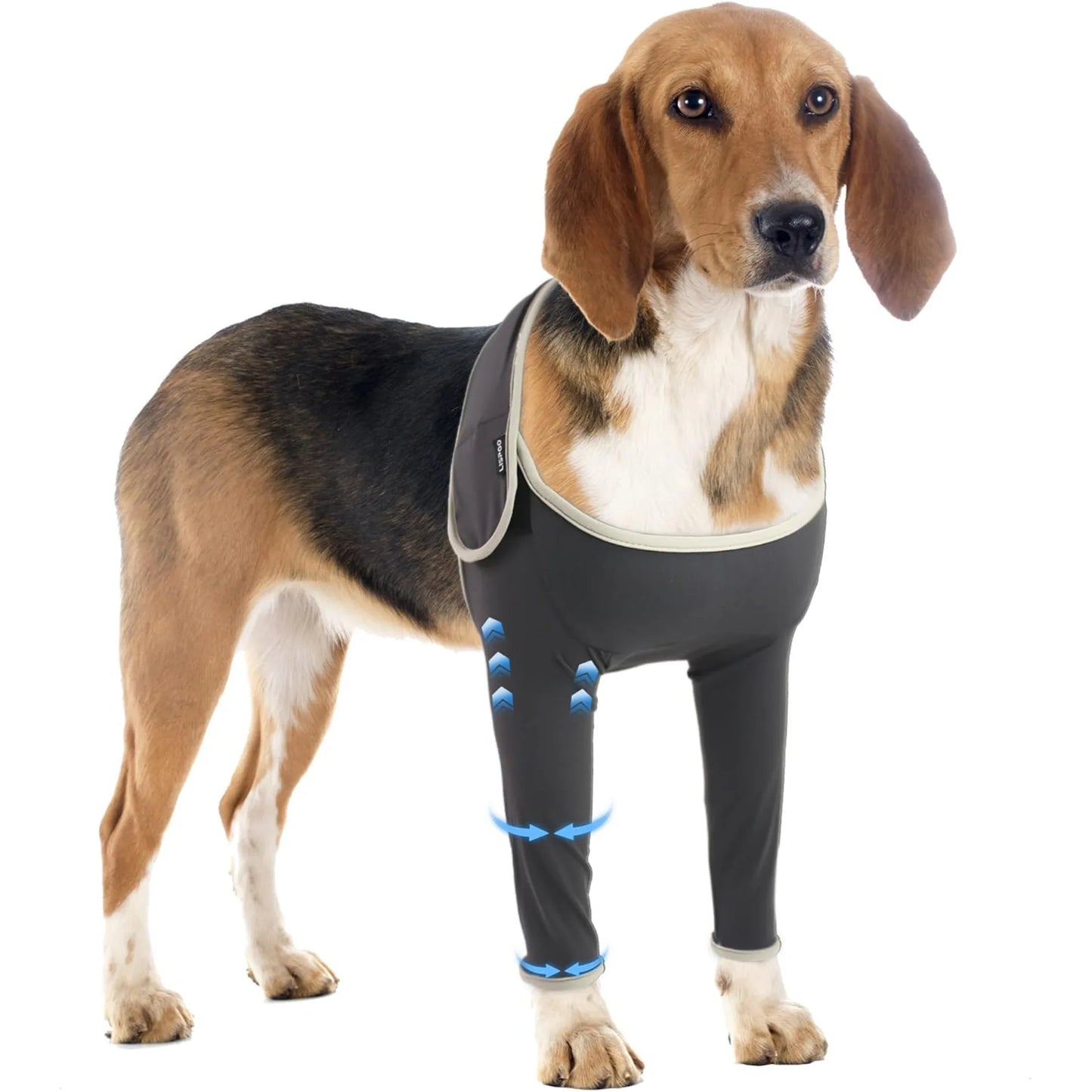 Adjustable Dog Knee Brace, for Front Legs Joint Pain Relief Support (Velcro)