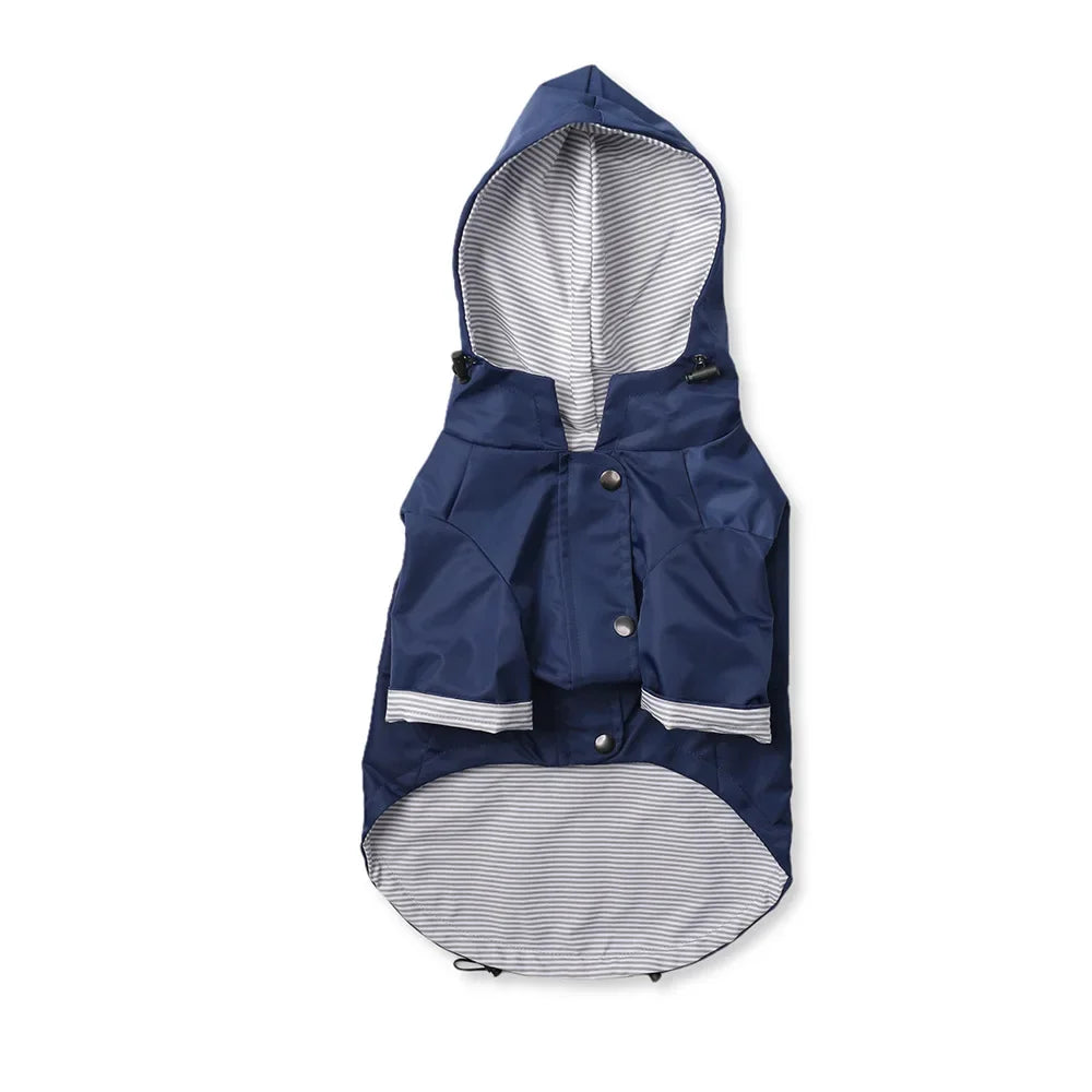 Dog Zip Up  Raincoat with  Hood ,S-5XL