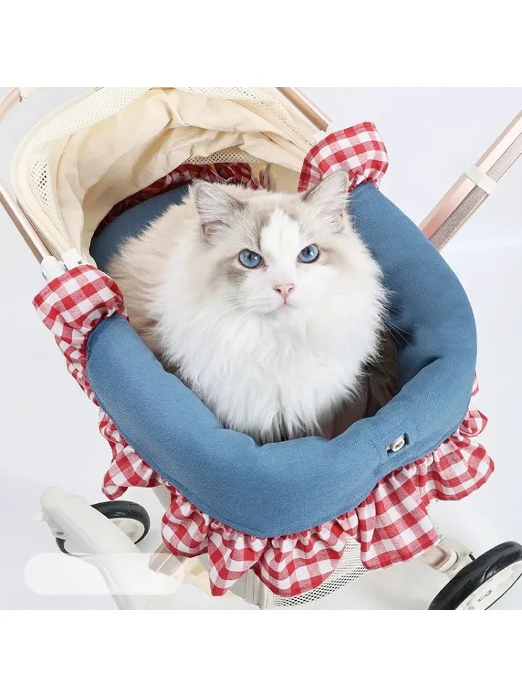 3-Piece Premium Pet Stroller Cushion Set