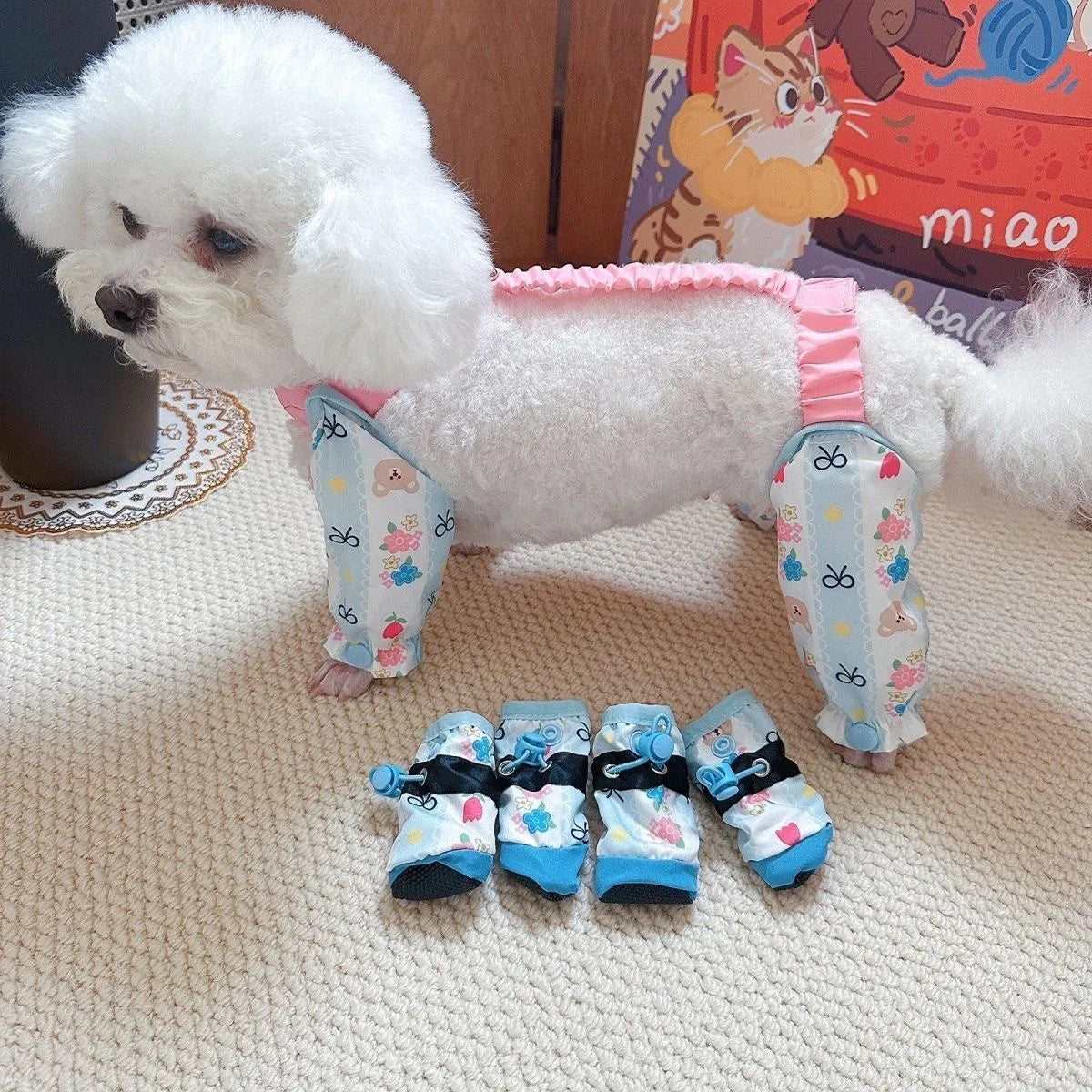 Dog Leg Dirt Covers,Dust-proof Four Legged Pants