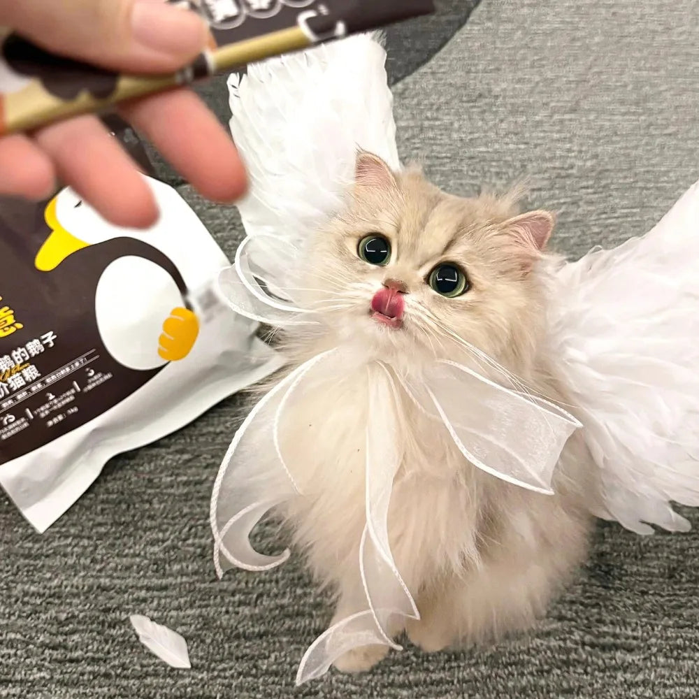 Pet Cat Wing Accessories,Simulated Feather Wings